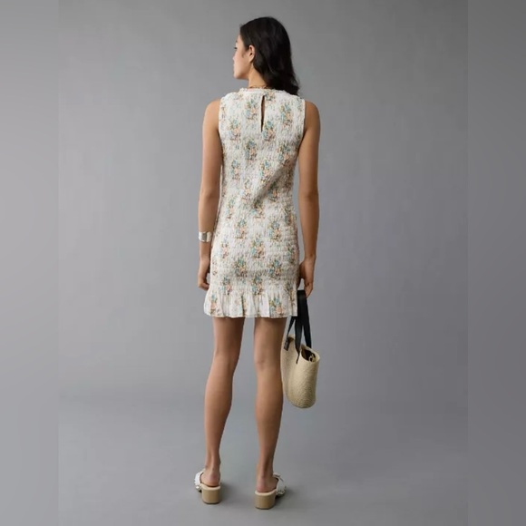 AE Smocked Bodycon Mini Dress Size Small New With Tags - Picture 2 of 5